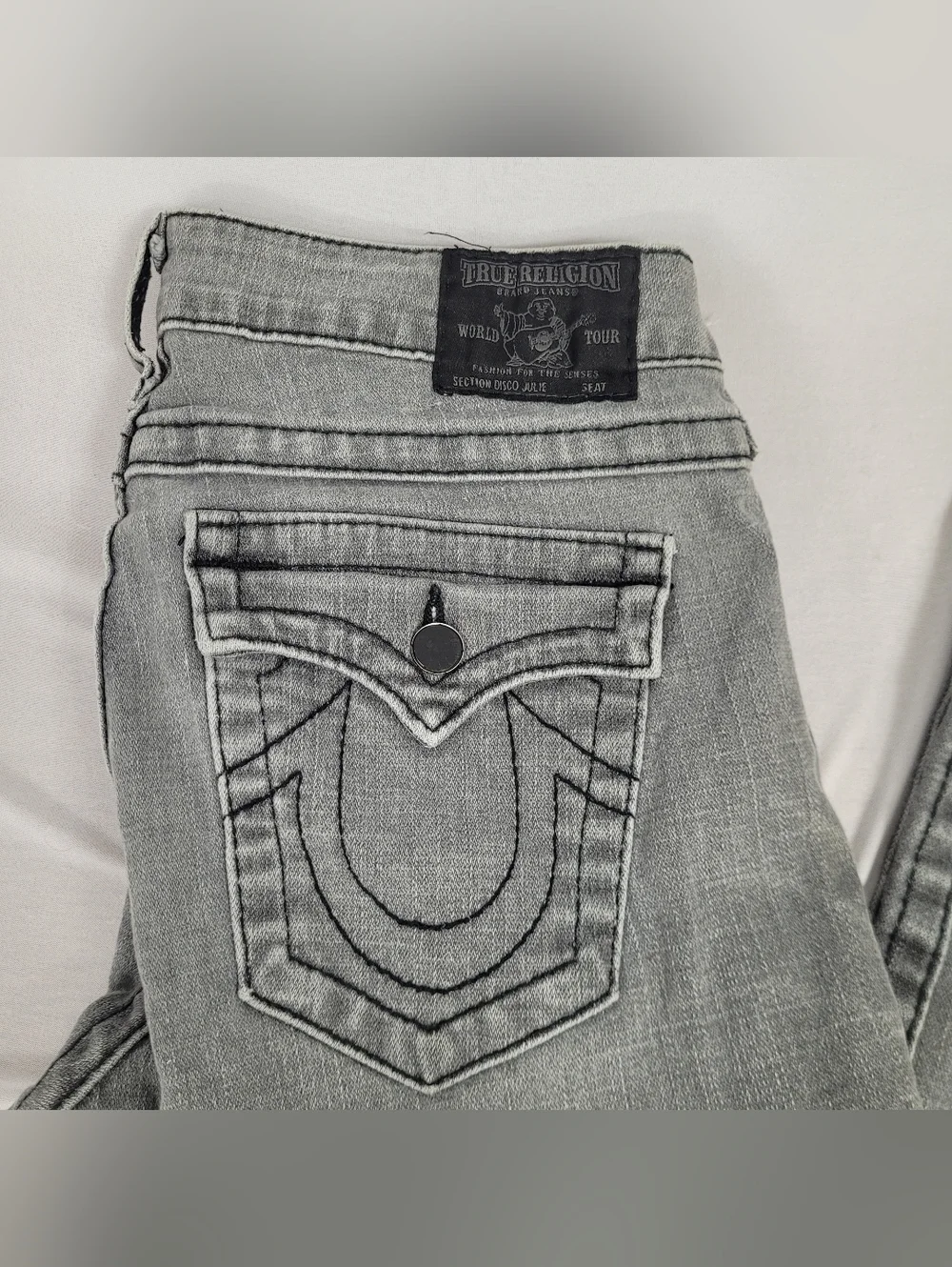 True Religion Jeans Gray Skinny Leg Size 29